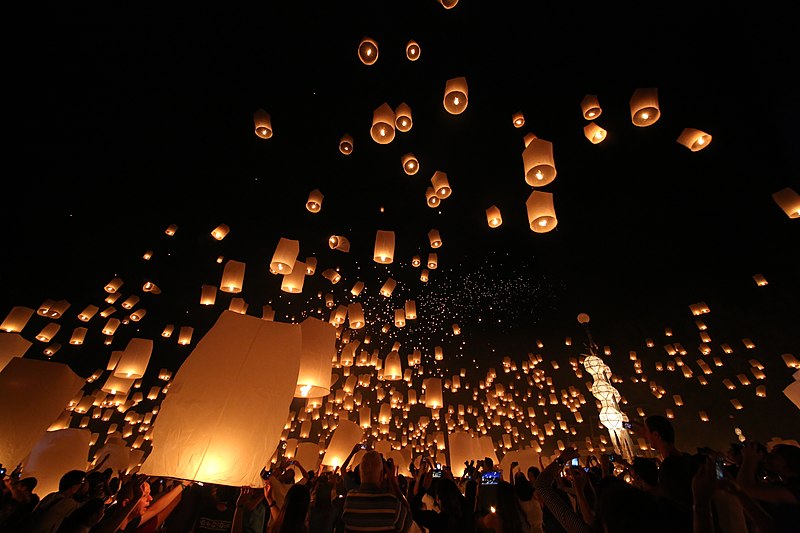 yi peng festival delle lanterne